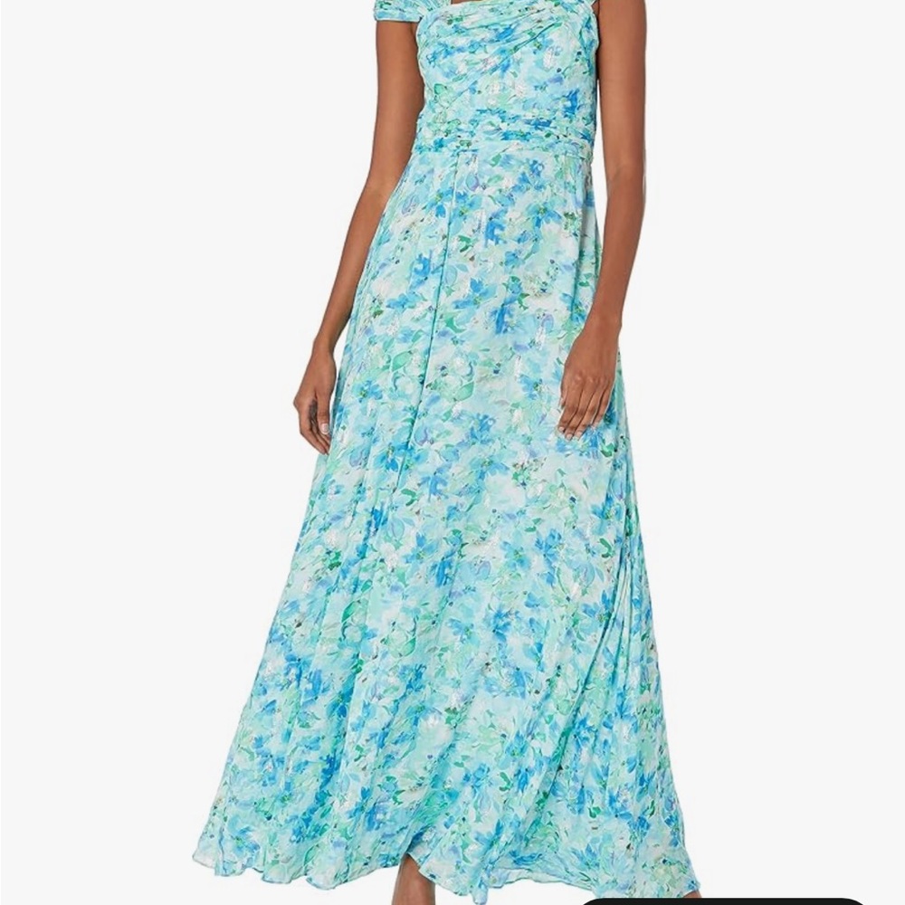 Shoshanna Floral Maxi Dress in Blue